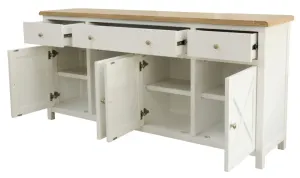 VI Shellwood Solid Timber 4 Door 3 Drawer Buffet thumbnail 3