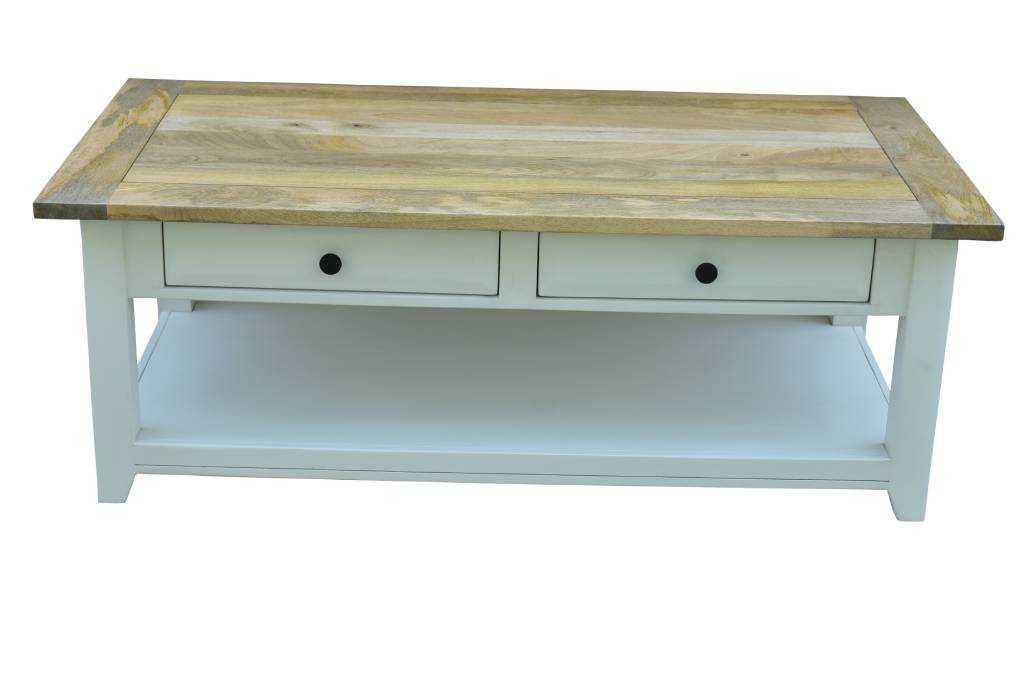 VI Newport Solid Timber 4 Drawer Coffee Table
