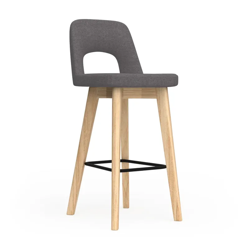 OL Elaro Fabric Upholstered Timber Leg Breakout High Chair