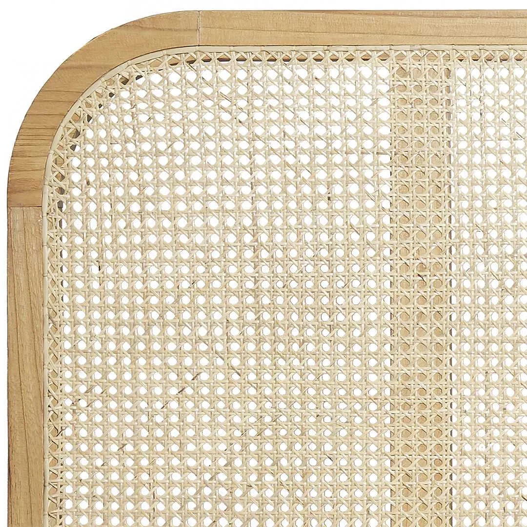 SH Pearl Harbour Timber Frammed Rattan Bedhead- King