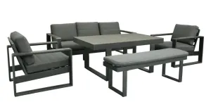 VI Maderia Aluminium Outdoor Mid Height Dining Set thumbnail 1