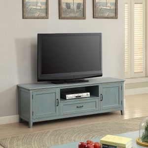 TJ Amelia Entertainment TV Low Line Unit Shabby Chic Finish thumbnail 1