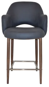 EZ STOOL ALBURY ARM 650 METAL LIGHT WALNUT thumbnail 6