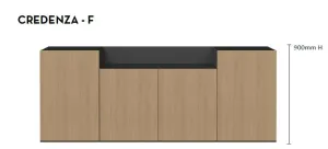 DD Fresnes 4 Door Credenza Buffet thumbnail 2