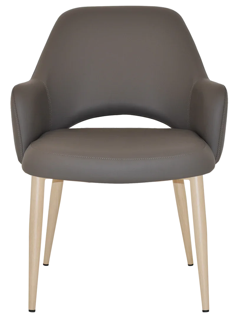 EZ Albury Birch Metal Leg Upholstered Hospitality XL Armchair