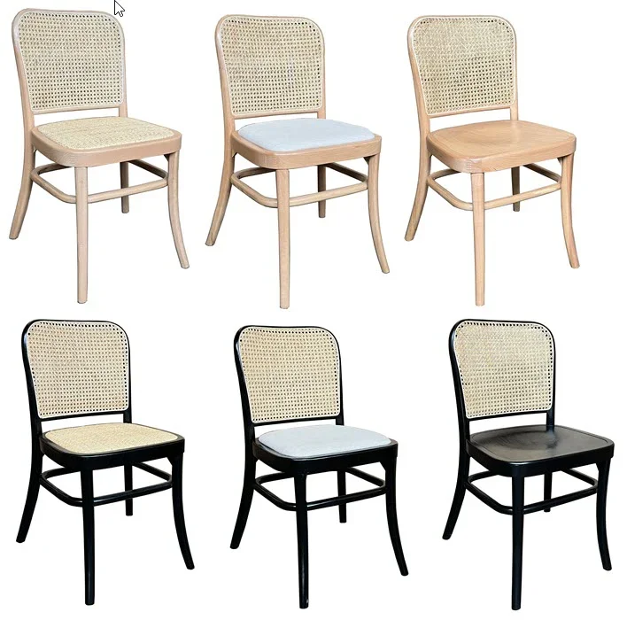 MF New Miami Solid Timber with Rattan Dining Chair