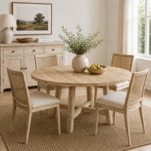CR Sonoma Solid Timber Round Dining Table thumbnail 5
