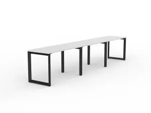 OL Anvil 3-User Workspace – White Top with Black Frame thumbnail 3
