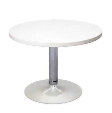 RL Estilo Stainless Steel Base Round Coffee Table