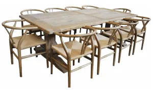 MF Mulhouse Recycled Elm Timber Dining Table 300cm thumbnail 2