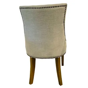 VI Monte Fabric Upholstered Timber Leg Dining Chair thumbnail 4