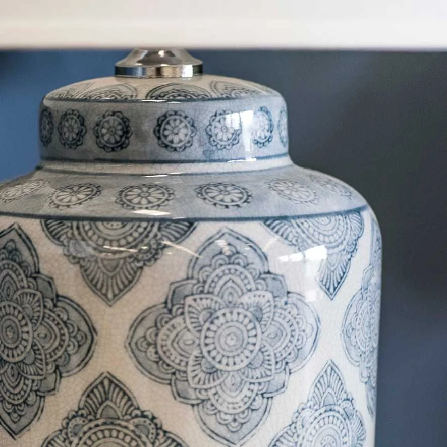 SH Metz Ceramic Base Table Lamp