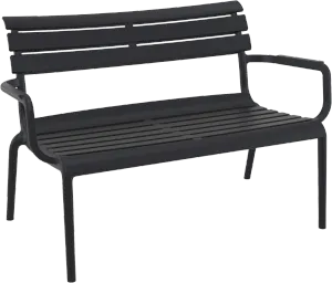 FL Paris Hospitality Outdoor 2 Seater Bench thumbnail 6