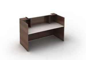 GP Sorrento Regal Walnut Melamine Reception Counter thumbnail 5
