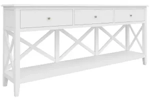 VI Hamilton Solid Timber Framed 3 Drawer Hall Table thumbnail 1
