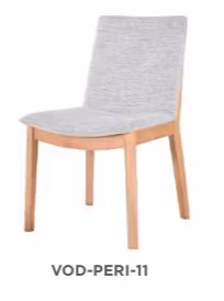 VI Perisher Fabric Upholsteed Timber Leg Dining Chair thumbnail 2