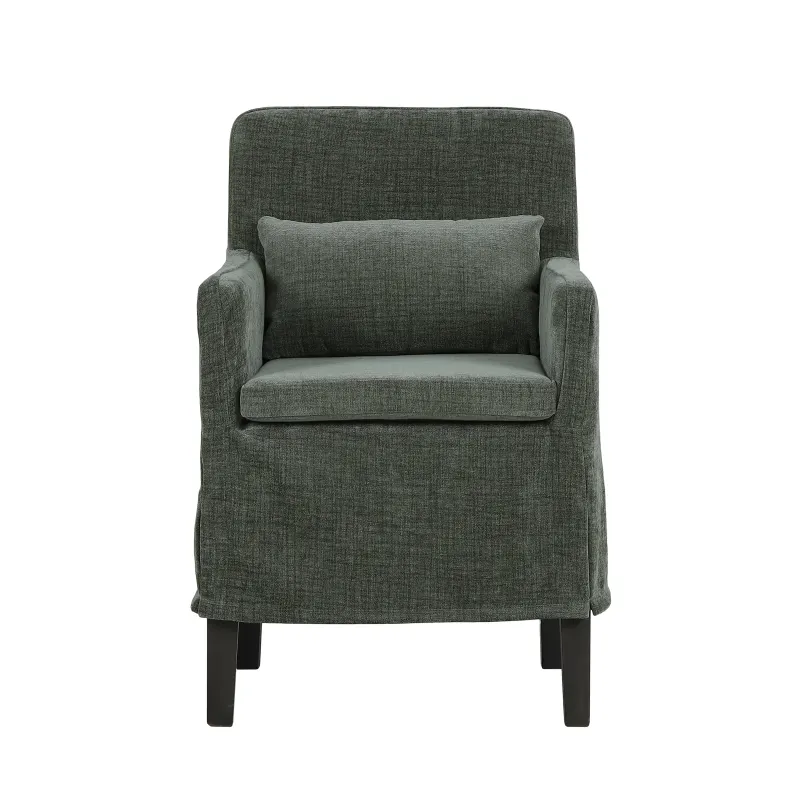 CR Bilboa Fabric Upholstered Timber Leg Armchair