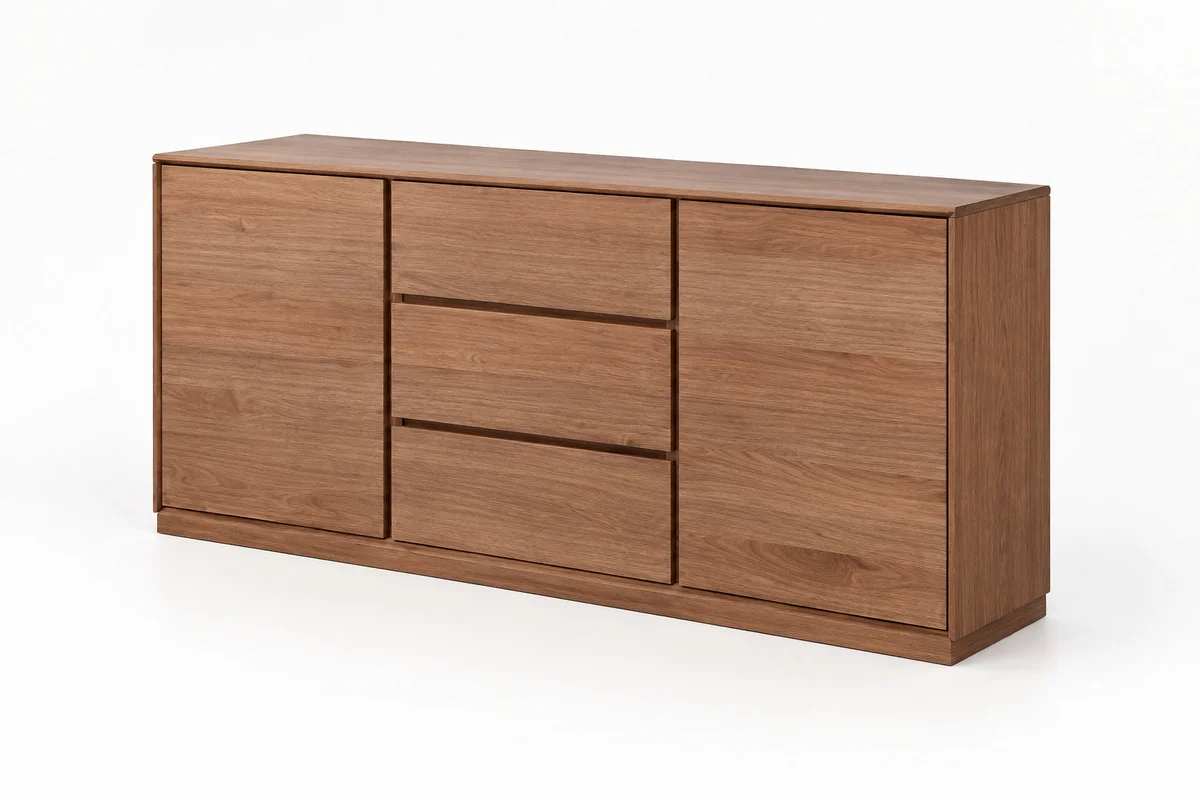 MD Pathway Solid Timber 2 Door 3 Drawer Buffet