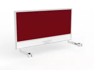 OL Studio Screen with Ducting for Agile Individual Desk – Splice Fabric with White Frame thumbnail 17
