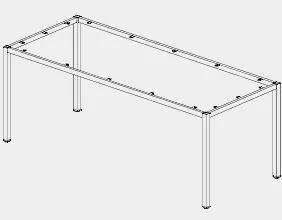 DD CC Plus Metal Frame for Custom Made Table Frame thumbnail 4