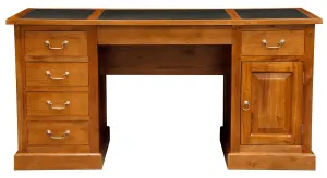 CT Tasmania Solid Timber 1 File Door 6 Drawer Executive Desk thumbnail 1
