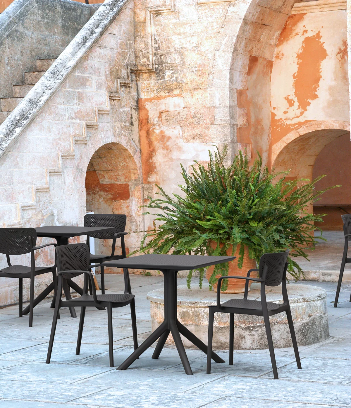 FL Loft Stackable Hospitality Outdoor Armchair