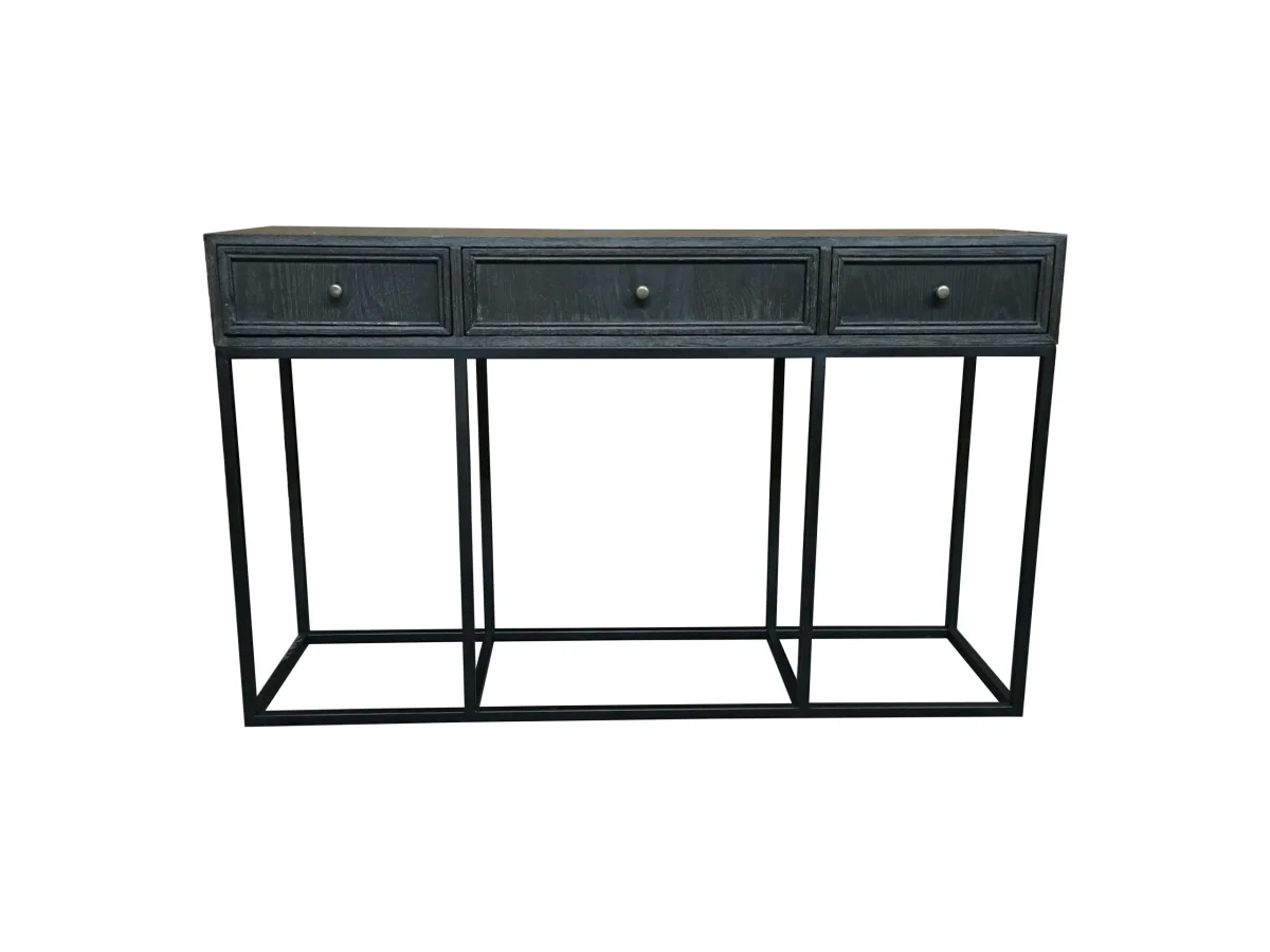 MF Tubetti Metal Base 3 Drawer Console Table