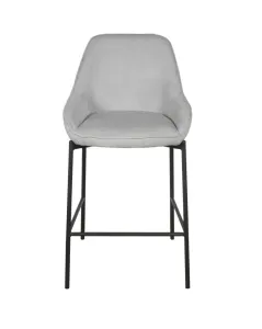 VI Titan Fabric Upholstered Metal Leg Bar Chair thumbnail 1