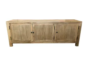 MF Oak Timber 3 Door TV Unit thumbnail 3