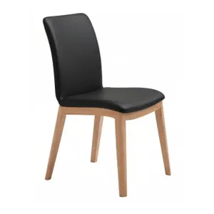 MD Clara Leather Upholstered Timber Leg Dining Chair thumbnail 1