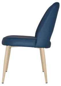 EZ Albury Birch Stained Metal Leg Upholstered Hospitality Dining Chair thumbnail 10