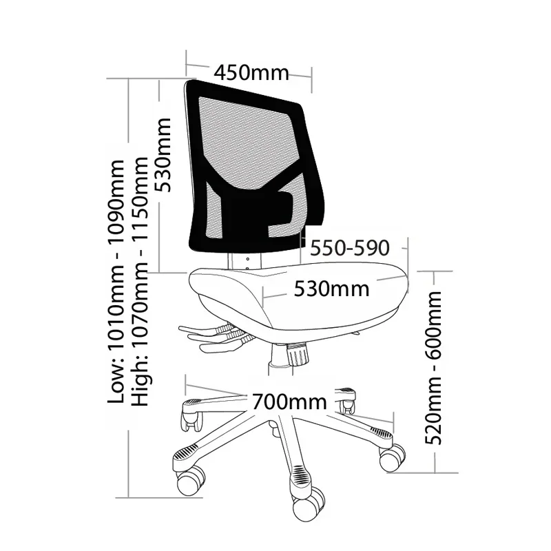 ST Kenzo Mesh Back Task Chair
