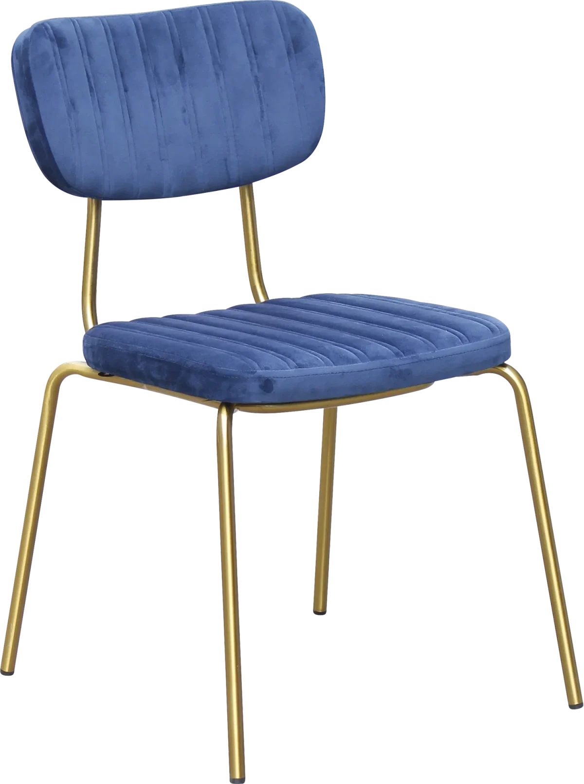 FL Tiramisu Velvet Upholstered Brass Leg Hospitality Function Chair