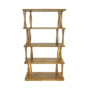 CR Carlos Solid Timber 4 Shelf Bookcase thumbnail 3