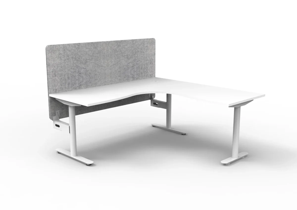 RL Halo Static Corner Workstation with Eco Panel Screen thumbnail 6