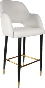 FL Sorbet Fabric Upholstered Metal Leg Hospitality Barstool thumbnail 1