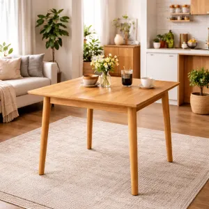 MF Tiffany Solid Timber Square Dining Table thumbnail 2