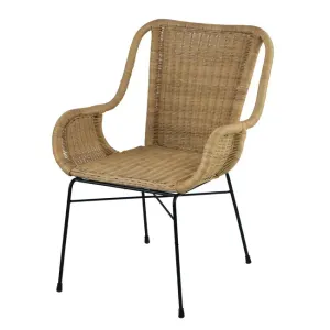 DA Palmview Rattan Armed Dining Chair thumbnail 1