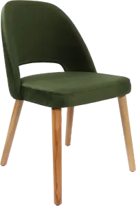 FL Semifreddo Velvet Upholstered Timber Legs Hospitality Chair thumbnail 3