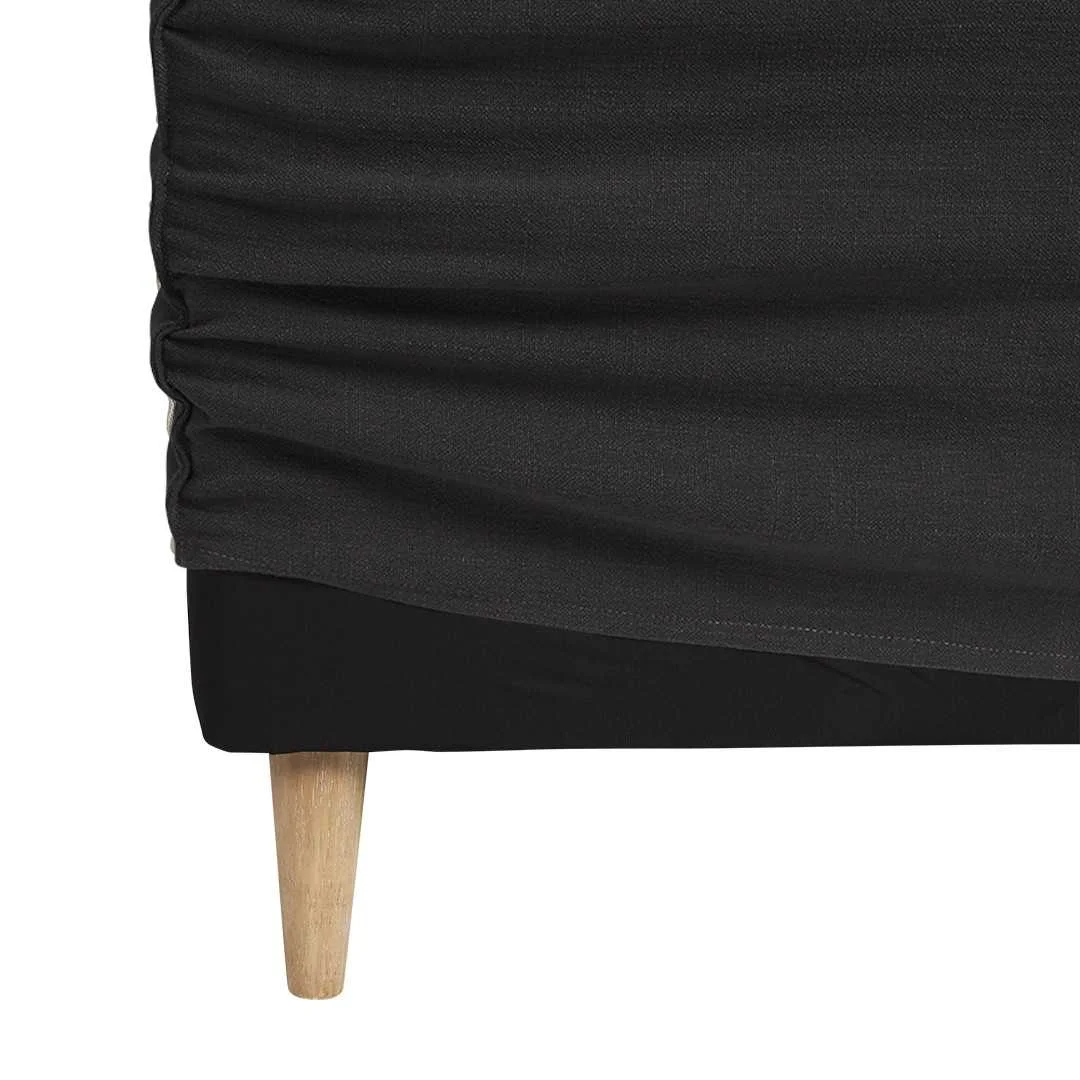 SH Vienna Fabric King Bedhead - Charcoal