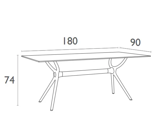 FL Air 9 Piece Dining Setting with Marcel Chairs thumbnail 3