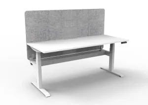 RL Boost Plus Motorized Height Adjustable Workstation with Grey Eco Panel Screen thumbnail 10