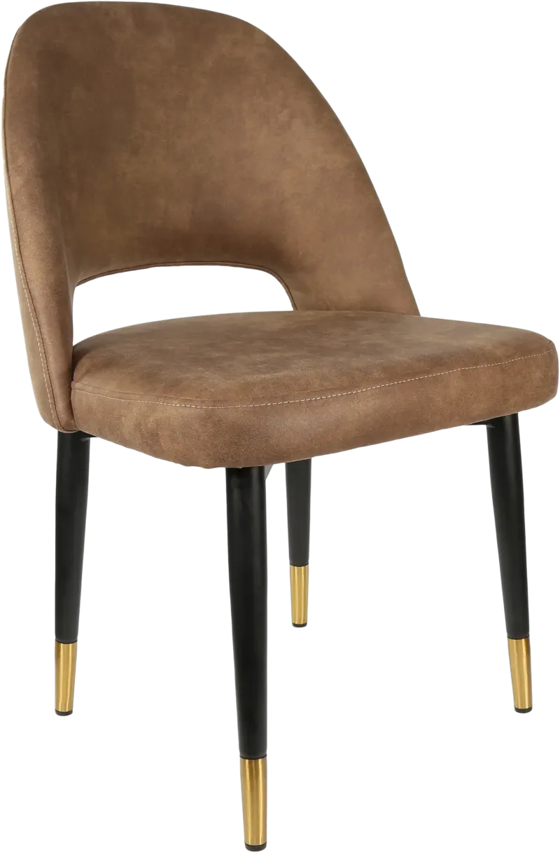 FL Semifreddo Premium Vinyl Upholstered Metal Legs Hospitality Chair