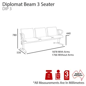 MA Diplomat Upholstered Beam Seating thumbnail 7