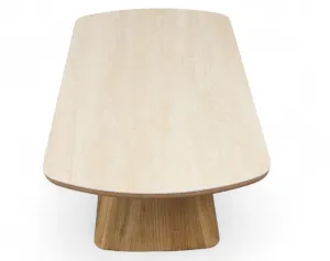 MD Elegant Solid Timber Base Natural Stone Top Coffee Table thumbnail 5