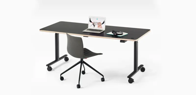 TW Jojo Electric Height Adjustable Folding Table with Castors