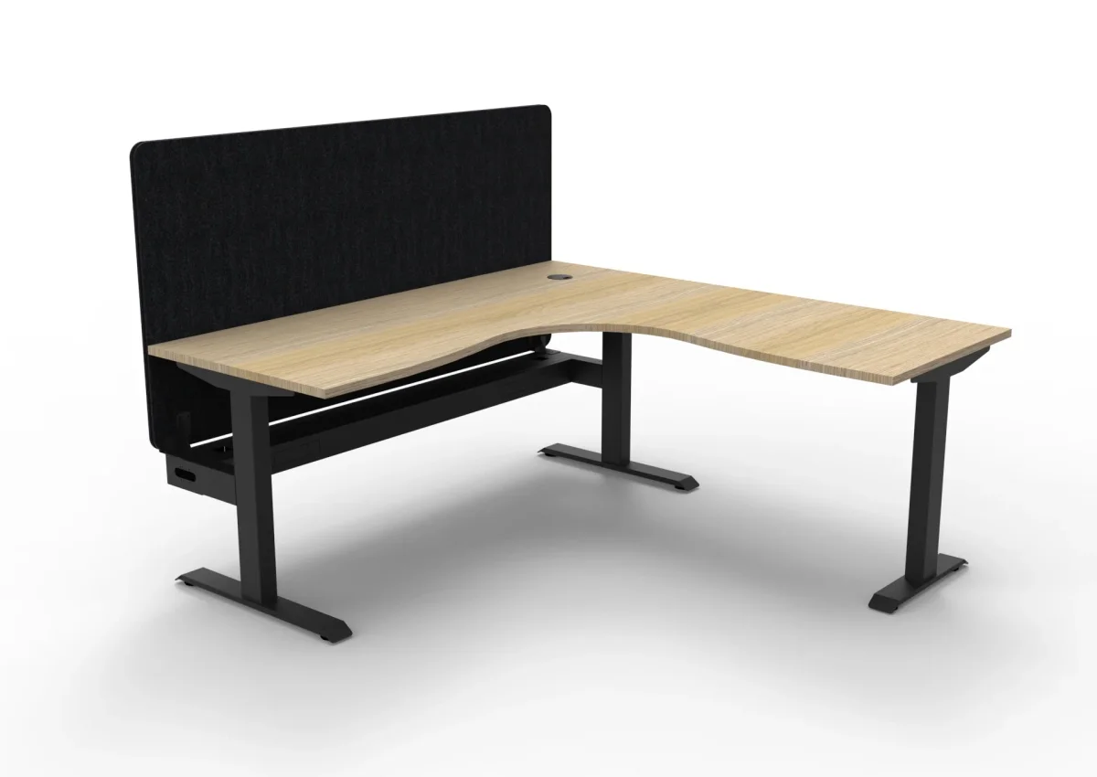 RL Boost Static Corner Desk with Eco Panel Screen thumbnail 12