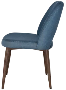 EZ Albury Walnut Colour Metal Leg Upholstered Hospitality Dining Chair thumbnail 10