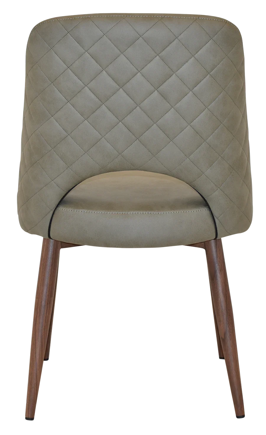 EZ Albury Walnut Colour Metal Leg Upholstered Hospitality Dining Chair