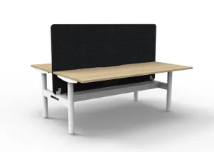 RL Halo Static Back to Back 2 User Workstation with Eco Panel Screen thumbnail 16